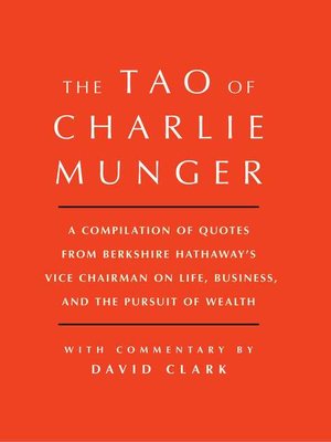 cover image of Tao of Charlie Munger